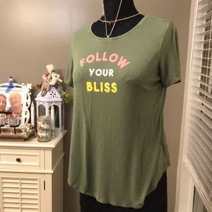 Old Navy “Follow your Bliss” t shirt